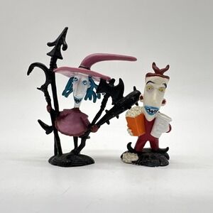 Nightmare Before Christmas Lock Devil & Shock Figure Vintage 1993 Halloween Toys